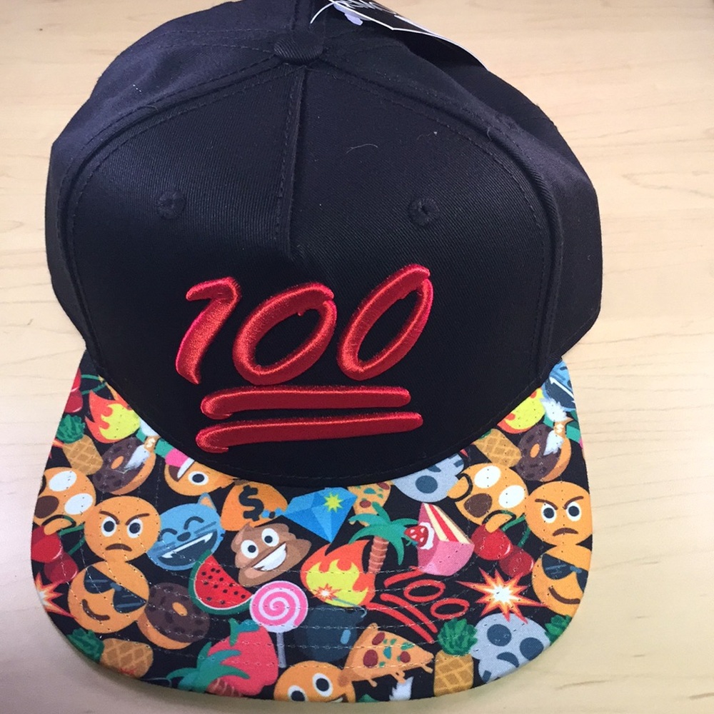 Emoji 100 baseball cap hat unisex one size
